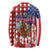 Kentucky Horses Racing Long Sleeve Shirt US Flag Grunge and Diamond Pattern Red Color