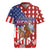 Kentucky Horses Racing Rugby Jersey US Flag Grunge and Diamond Pattern Red Color