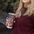 Kentucky Horses Racing Tumbler Cup US Flag Grunge and Diamond Pattern Red Color
