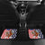 Kentucky Horses Racing Car Mats US Flag Grunge and Dot Pattern Blue Color