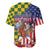 Kentucky Horses Racing Baseball Jersey US Flag Grunge and Check Pattern Green Color