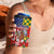 Kentucky Horses Racing 4 in 1 Can Cooler Tumbler US Flag Grunge and Check Pattern Green Color