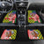 Kentucky Horses Racing Car Mats US Flag Grunge and Check Pattern Green Color