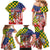 Kentucky Horses Racing Family Matching Mermaid Dress and Hawaiian Shirt US Flag Grunge and Check Pattern Green Color