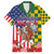 Kentucky Horses Racing Family Matching Puletasi and Hawaiian Shirt US Flag Grunge and Check Pattern Green Color