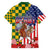 Kentucky Horses Racing Family Matching Puletasi and Hawaiian Shirt US Flag Grunge and Check Pattern Green Color