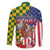 Kentucky Horses Racing Family Matching Puletasi and Hawaiian Shirt US Flag Grunge and Check Pattern Green Color