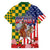Kentucky Horses Racing Family Matching Short Sleeve Bodycon Dress and Hawaiian Shirt US Flag Grunge and Check Pattern Green Color