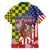 Kentucky Horses Racing Hawaiian Shirt US Flag Grunge and Check Pattern Green Color