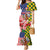 Kentucky Horses Racing Mermaid Dress US Flag Grunge and Check Pattern Green Color
