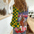Kentucky Horses Racing Women Casual Shirt US Flag Grunge and Check Pattern Green Color