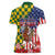 Kentucky Horses Racing Women Polo Shirt US Flag Grunge and Check Pattern Green Color