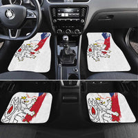 Czechia Independence Day Car Mats National Flag Brush Style and Bohemia Lion