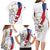 Czechia Independence Day Family Matching Long Sleeve Bodycon Dress and Hawaiian Shirt National Flag Brush Style and Bohemia Lion