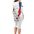 Czechia Independence Day Family Matching Long Sleeve Bodycon Dress and Hawaiian Shirt National Flag Brush Style and Bohemia Lion