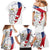 Czechia Independence Day Family Matching Mermaid Dress and Hawaiian Shirt National Flag Brush Style and Bohemia Lion