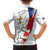 Czechia Independence Day Family Matching Off The Shoulder Long Sleeve Dress and Hawaiian Shirt National Flag Brush Style and Bohemia Lion