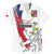 Czechia Independence Day Family Matching Off The Shoulder Long Sleeve Dress and Hawaiian Shirt National Flag Brush Style and Bohemia Lion