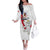 Czechia Independence Day Family Matching Off The Shoulder Long Sleeve Dress and Hawaiian Shirt National Flag Brush Style and Bohemia Lion