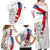 Czechia Independence Day Family Matching Off Shoulder Maxi Dress and Hawaiian Shirt National Flag Brush Style and Bohemia Lion
