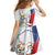 Czechia Independence Day Family Matching Short Sleeve Bodycon Dress and Hawaiian Shirt National Flag Brush Style and Bohemia Lion