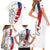 Czechia Independence Day Family Matching Short Sleeve Bodycon Dress and Hawaiian Shirt National Flag Brush Style and Bohemia Lion