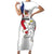 Czechia Independence Day Family Matching Short Sleeve Bodycon Dress and Hawaiian Shirt National Flag Brush Style and Bohemia Lion
