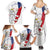 Czechia Independence Day Family Matching Summer Maxi Dress and Hawaiian Shirt National Flag Brush Style and Bohemia Lion