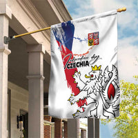 Czechia Independence Day Garden Flag National Flag Brush Style and Bohemia Lion