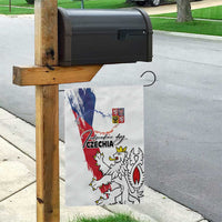 Czechia Independence Day Garden Flag National Flag Brush Style and Bohemia Lion