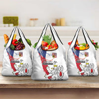 Czechia Independence Day Grocery Bag National Flag Brush Style and Bohemia Lion