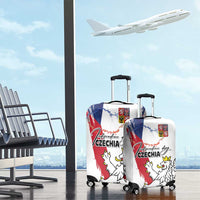 Czechia Independence Day Luggage Cover National Flag Brush Style and Bohemia Lion