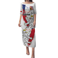 Czechia Independence Day Puletasi National Flag Brush Style and Bohemia Lion