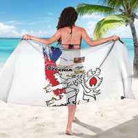 Czechia Independence Day Sarong National Flag Brush Style and Bohemia Lion