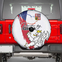 Czechia Independence Day Spare Tire Cover National Flag Brush Style and Bohemia Lion