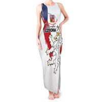 Czechia Independence Day Tank Maxi Dress National Flag Brush Style and Bohemia Lion
