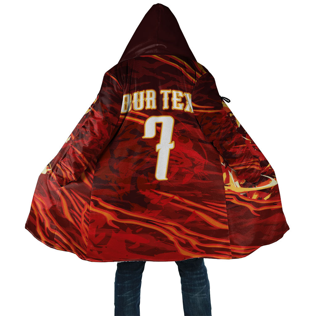 South Korea National Football Custom Cloak Tigers of Asia Fierce Abstract Flame-Inspired