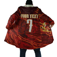 South Korea National Football Custom Cloak Tigers of Asia Fierce Abstract Flame-Inspired