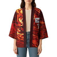 South Korea National Football Custom Kimono Tigers of Asia Fierce Abstract Flame-Inspired
