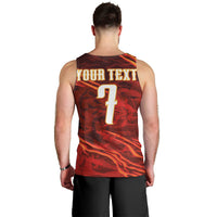 South Korea National Football Custom Men Tank Top Tigers of Asia Fierce Abstract Flame-Inspired