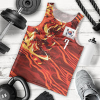 South Korea National Football Custom Men Tank Top Tigers of Asia Fierce Abstract Flame-Inspired
