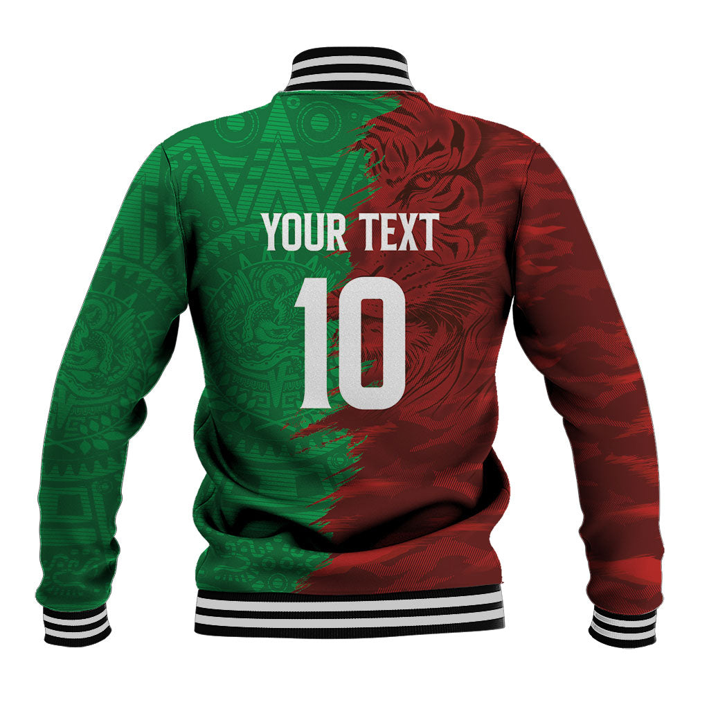 South Korea and Mexico National Football Custom Baseball Jacket Taegeuk Warriors with El Tricolor Grunge Split Style