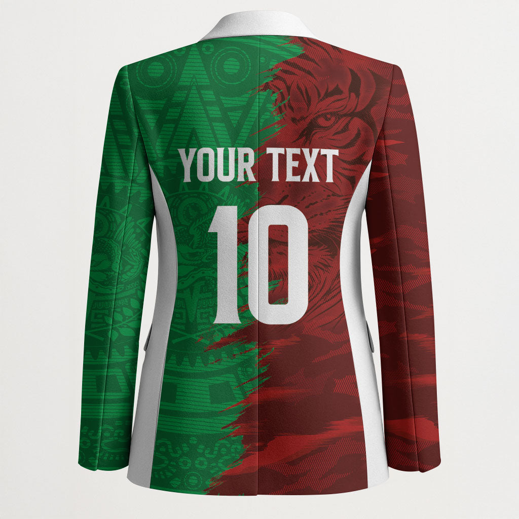 South Korea and Mexico National Football Custom Blazer Taegeuk Warriors with El Tricolor Grunge Split Style
