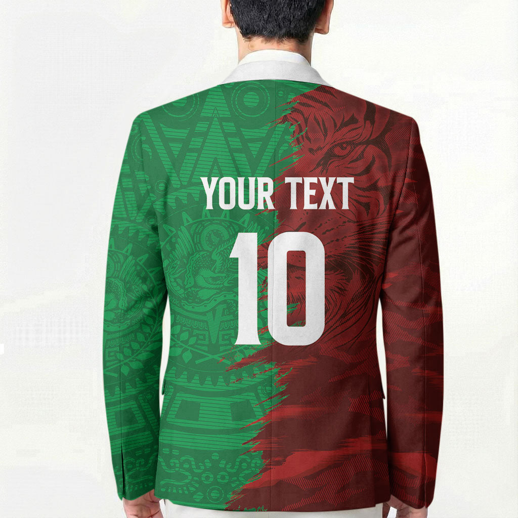 South Korea and Mexico National Football Custom Blazer Taegeuk Warriors with El Tricolor Grunge Split Style