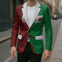 South Korea and Mexico National Football Custom Blazer Taegeuk Warriors with El Tricolor Grunge Split Style