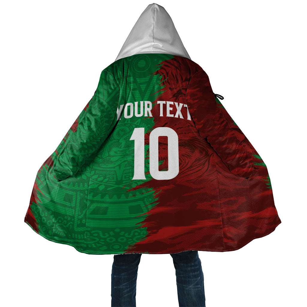 South Korea and Mexico National Football Custom Cloak Taegeuk Warriors with El Tricolor Grunge Split Style