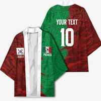 South Korea and Mexico National Football Custom Kimono Taegeuk Warriors with El Tricolor Grunge Split Style
