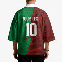 South Korea and Mexico National Football Custom Kimono Taegeuk Warriors with El Tricolor Grunge Split Style
