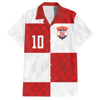 Croatia National Football Custom Hawaiian Shirt Checkerboard Pattern with Glagolitic Script
