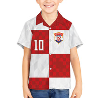 Croatia National Football Custom Hawaiian Shirt Checkerboard Pattern with Glagolitic Script